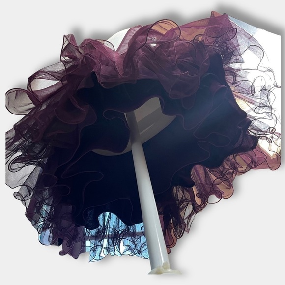 NWT Blondie Nites Mini Formal Party Gold Burgundy Maroon Size 5 - Picture 8 of 12